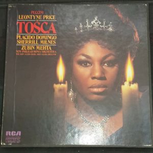 Puccini ‎– Tosca  Mehta  Price Domingo RCA ARL2-0105 2 LP Box EX
