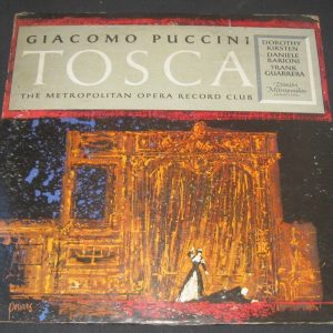 Puccini : Tosca – Mieropoulos , Kirsten , Barioni , Guarrera MO 124 2 lp 1957