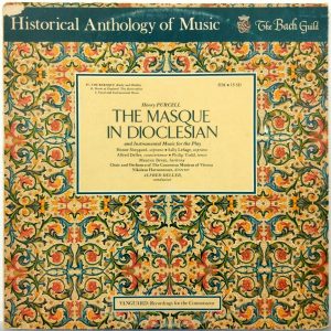 Purcell – The Masque In Dioclesian LP Sheppard / LeSage / Alfred Deller