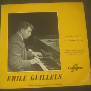 Rachmaninof concerto No. 3 Emil Gilels / Cluytens  Columbia FCX 432 lp