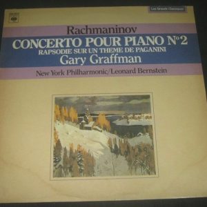 Rachmaninov Piano Concerto / Rhapsody Sur Un Bernstein Graffman CBS 60040 lp