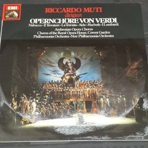 Riccardo Muti Conducts Verdi Opera Choirs HMV 1 C 061-03 953 lp