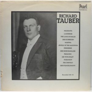 Richard Tauber  In Opera And Operetta LP Puccini / Kienzl / Auber / Wolf-Ferrari