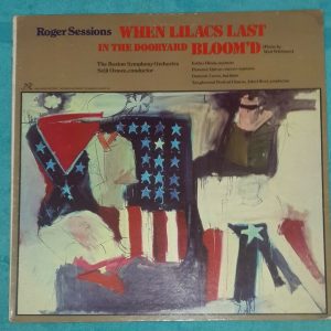 Roger Sessions – When Lilacs Last In The Dooryard Bloom’d Seiji Ozawa LP EX