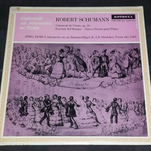 SCHUMANN CARNAVAL , FOREST SCENES JORG DEMUS – Piano  LP Rare !