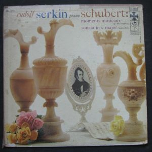 SERKIN – Piano SCHUBERT : MOMENTS MUSICAUX , SONATA . Columbia 6 Eye ML lp