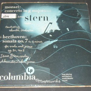 STERN VIOLIN ,  ZAKIN PIANO . MOZART /  BEETHOVEN  . COLUMBIA Blue label  LP