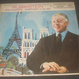 Saint-Saens Concerto 2 Franck Symphonic Variations Rubinstein RCA LM-2234 LP ED1