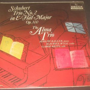 Schubert : Trio No. 2  Alma Trio Decca Gold DL 10033 50’s LP RARE !