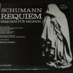 Schumann Requiem / Requiem Fur Mignon Forrai Hungaroton SLPX 11809 lp EX