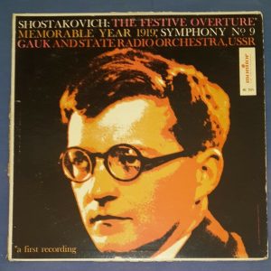 Shostakovich Symphony No. 9 Festive Overture Gauk Monitor MC 2015 LP 50’s