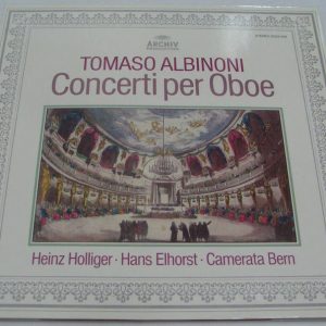 TOMASCO ALBINONI – Conceto For Oboe HOLLIGER ELHORST BERN ARCHIV 2533 409 german