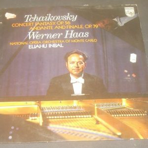 Tchaikovsky Concert Fantasy / Andante & Finale Haas / Inbal Philips ‎6500316 LP