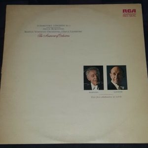 Tchaikovsky Piano Concerto No. 1 Leinsdorf Rubinstein RCA LSC-2681 LP EX