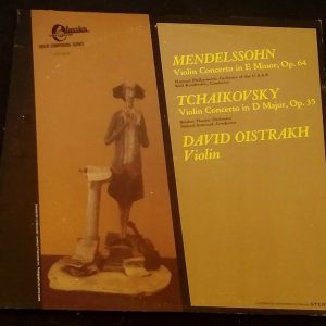 Tchaikowsky / Mendelssohn – David Oistrakh Violin Concertos LP CIS-1818 EX