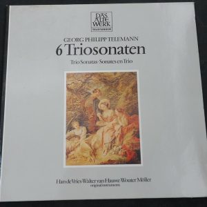 Telemann 6 Trio Sonatas de Vries ∙ Van Hauwe ∙ Moller Telefunken 6.42504 AW lp