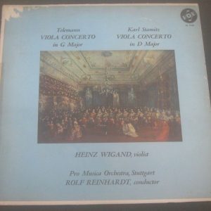 Telemann / Stamitz Viola concertos Wigand / Reinhardt VOX PL 7540 LP 1963
