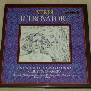 Verdi ‎– Il Trovatore Erede del Monaco Tebaldi Decca GOS 614-6  3 LP Box EX