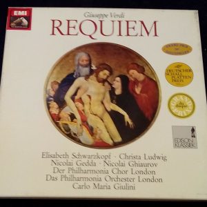 Verdi ‎– Requiem Maria Giulini Schwarzkopf EMI ‎ 1C 165-00 029/30 2 lp Box