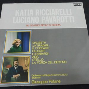 Verdi Ricciarelli Pavarotti  Patane   Decca SDD 569 lp ex