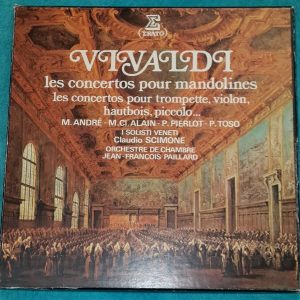 Vivaldi Concertos I Solisti Veneti  Andre Marie-Claire Alain Erato 3 LP Box EX