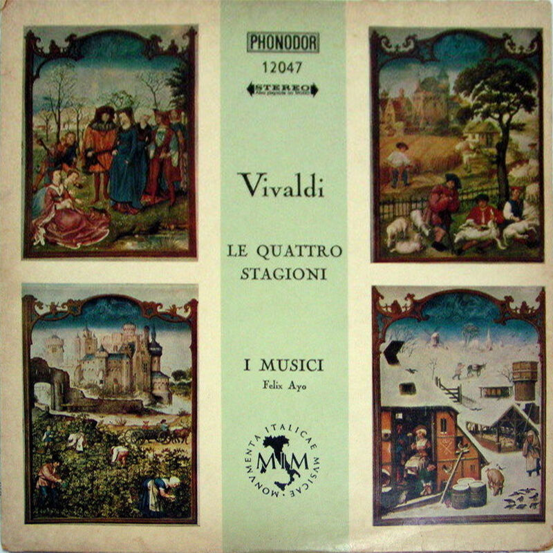 Vivaldi – Le Quattro Stagioni  i musici LP Felix Ayo Negri Bryks Israel press
