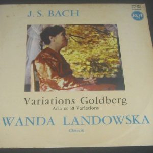 WANDA LANDOWSKA – HARPSICHORD BACH THE GOLDBERG VARIATIONS RCA 650. 576 LP