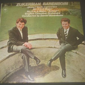 Zukerman Barenboim Mozart Violin Concertos CBS ‎ 72859 LP EX