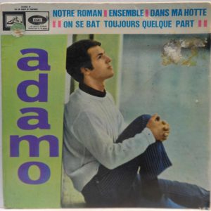 Adamo – Notre Roman / Ensemble / Dans Ma Hotte 7″ EP 1967 France French Chanson