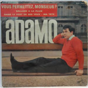 Adamo – Vous Permettez, Monsieur  7″ EP French Chanson 1964 France