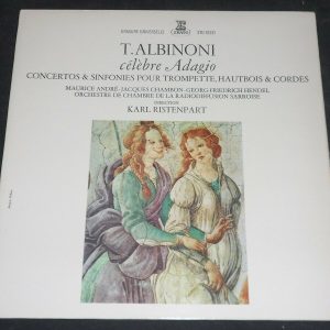 Albinoni – Concerti & Symphonies For Trumpet Oboe String Ristenpart Erato lp EX