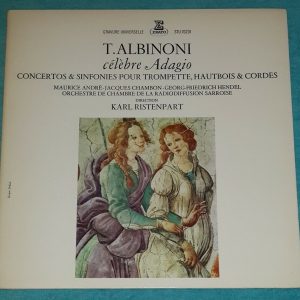 Albinoni ‎- Concerti & Symphonies Ristenpart Erato STU 70231 LP EX