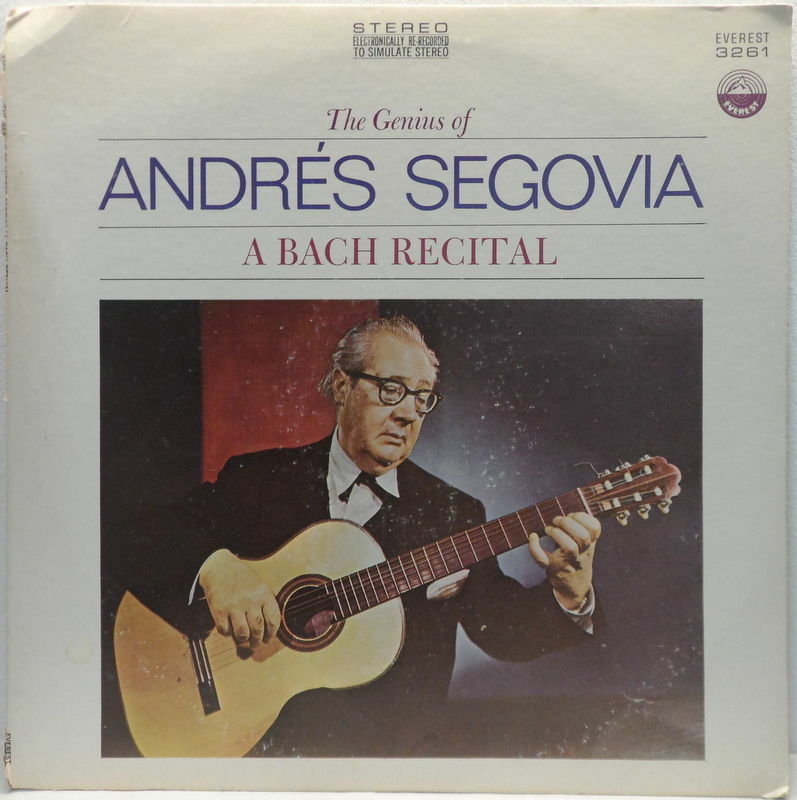 Andres Segovia – A Bach Recital LP Everest 3261 Classical Guitar music