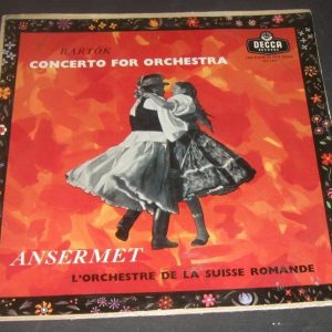 Ansermet – Bartok : Concerto for Orchestra – Decca LXT 5305 ED1 Israel