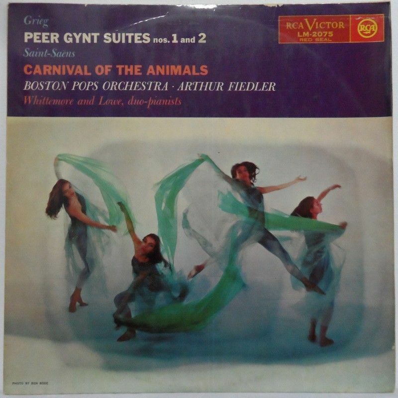 Arthur Fiedler Boston Pops Grieg – Peer Gynt Saint-Saens Carnival Of The Animals