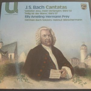 BACH CANTATAS BWV 32 / 57 AMELING – PREY – WINSCHERMANN Philips 6580 267 lp EX