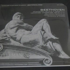 BEETHOVEN – SYMPHONY NO 5 / LEONORE OVERTURE NO 3 Vanguard SRV-190SD lp MINT