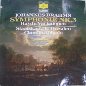BRAHMS Symphony n. 3 Haydn Variations Staatskapelle Dresden ABBADO DGG 2535 293