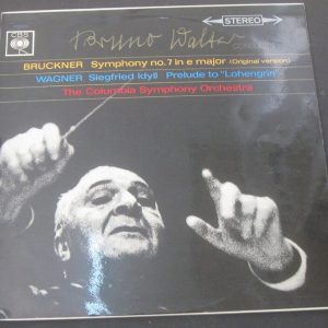 BRUCKNER / WAGNER Symphony 7 / Siegfried Idyll WALTER CBS SBRG 72139/40 2 LP