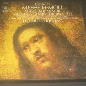 Bach B Minor Mass Helmuth Rilling 3 LP CBS 79307 EX