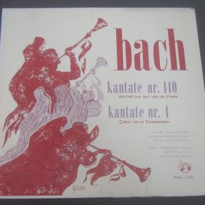 Bach –  Cantatas No. 140 / 4 Prohaska Felbermeyer Uhl Braun MMS 2180 LP