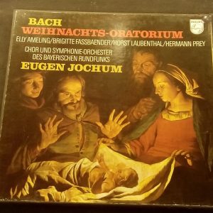 Bach : Christmas Oratorio Ameling / Fassbaender / Jochum Philips 6703 037 3 LP
