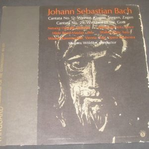 Bach Contata no. 12 / 29 Woldike / Davrath / Dermota Vanguard BG-610 LP