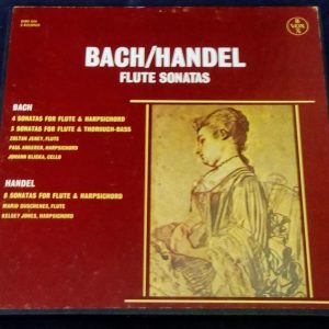 Bach / Handel Flute sonatas Jeney Duschenes Angerer Vox SVBX 535 3 LP Box EX