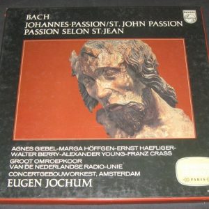 Bach – Johannes Passion HAEFLINGER EUGEN JOCHUM PHILIPS 6747 490 3 lp Box EX