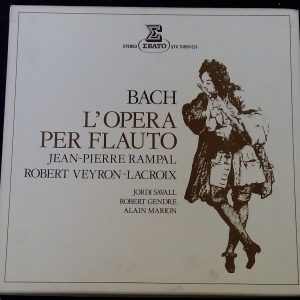 Bach L’Opera Per Flauto Rampal Veyron-Lacroix Erato ‎STU 70820 3 LP Box EX