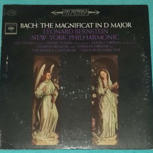 Bach : Magnificat In D Major Bernstein Columbia ‎MS 6375 LP EX