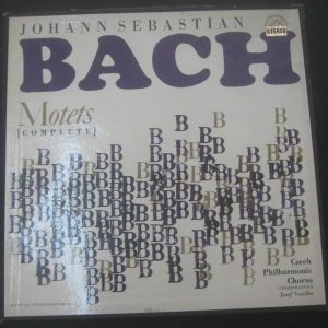 Bach Motets [Complete] Sovadina / Veselka Supraphon SUA ST 50821/2  2 LP Box