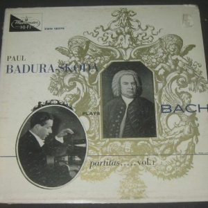 Bach Partita No. 1 / 2 Paul Badura-Skoda Westminster XWN 18376 USA 1957 LP