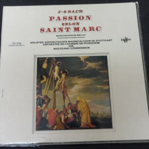 Bach :  Passion Selon Saint Marc  Gonnenwein . Erato STU 70246 lp EX